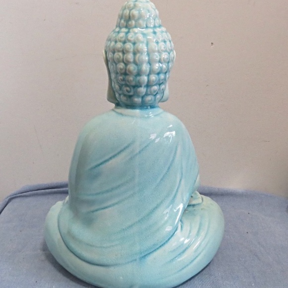 Urban Trends Dhyana Mudra Rounded Ushnisha Ceramic Meditating Buddha - Picture 5 of 5